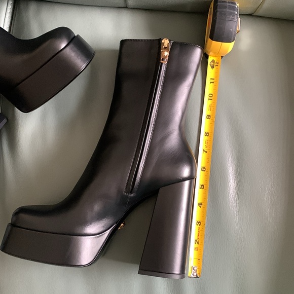 Versace Square Toe Platform Bootie - Picture 4 of 5